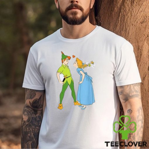 Valentine’s Day Peter Pan and Wendy Darling Kiss Shirt Great Gift Ideas For Couples