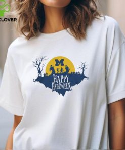 Valiant University Of Michigan White Halloween Zombies T Shirt