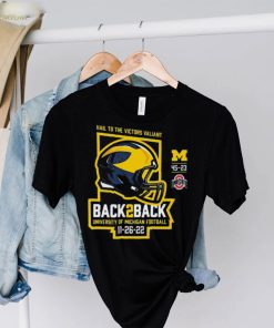 Valiant university of michigan football back to back shirt