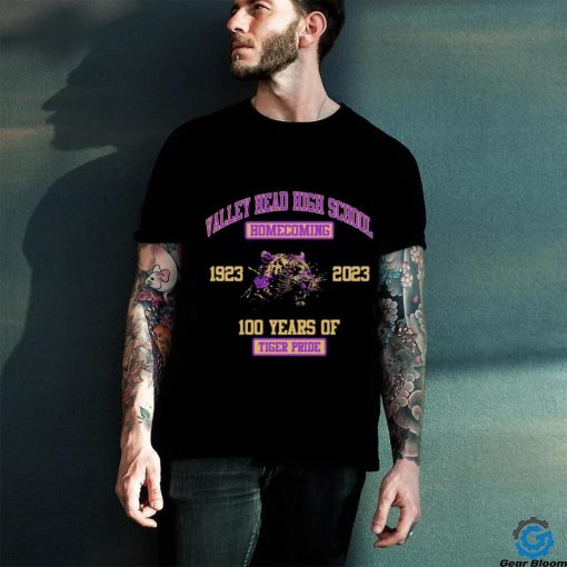Valley Head Tiger High School Homecoming 1923 2023 100 years of Tiger Pride shirt