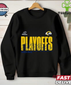 Vamos Rams Los Angeles Rams 2024 NFL Playoffs Shirt, featuring bold graphics and team branding to celebrate the Rams' playoff journey. Perfect for fans supporting the team as they make their way through the 2024 NFL playoffs.