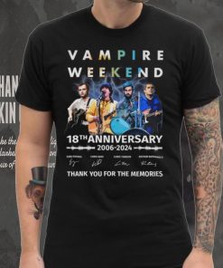 Vampire Weekend 18th Anniversary 2006 2024 Thank You For The Memories T Shirt