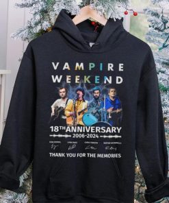 Vampire Weekend 18th Anniversary 2006 2024 Thank You For The Memories T Shirt