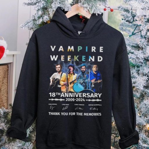 Vampire Weekend 18th Anniversary 2006 2024 Thank You For The Memories T Shirt