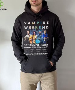 Vampire Weekend 18th Anniversary 2006 2024 Thank You For The Memories T Shirt