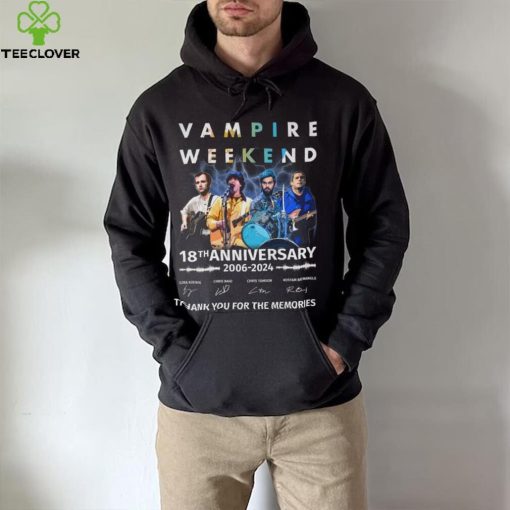 Vampire Weekend 18th Anniversary 2006 2024 Thank You For The Memories T Shirt