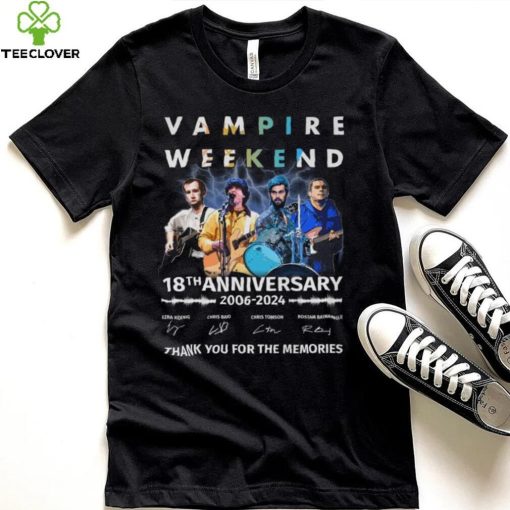 Vampire Weekend 18th Anniversary 2006 2024 Thank You For The Memories T Shirt