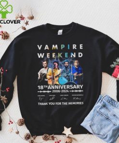 Vampire Weekend 18th Anniversary 2006 2024 Thank You For The Memories T Shirt