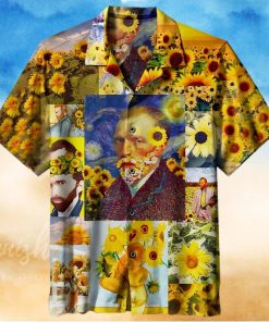 Van Gogh Sunflower Art 3D All Print Hawaiian Shirt