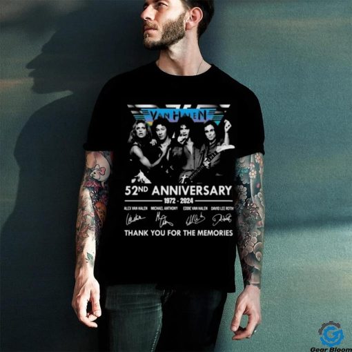 Van Halen 52nd Anniversary Thank You For The Memories Signatures T Shirt