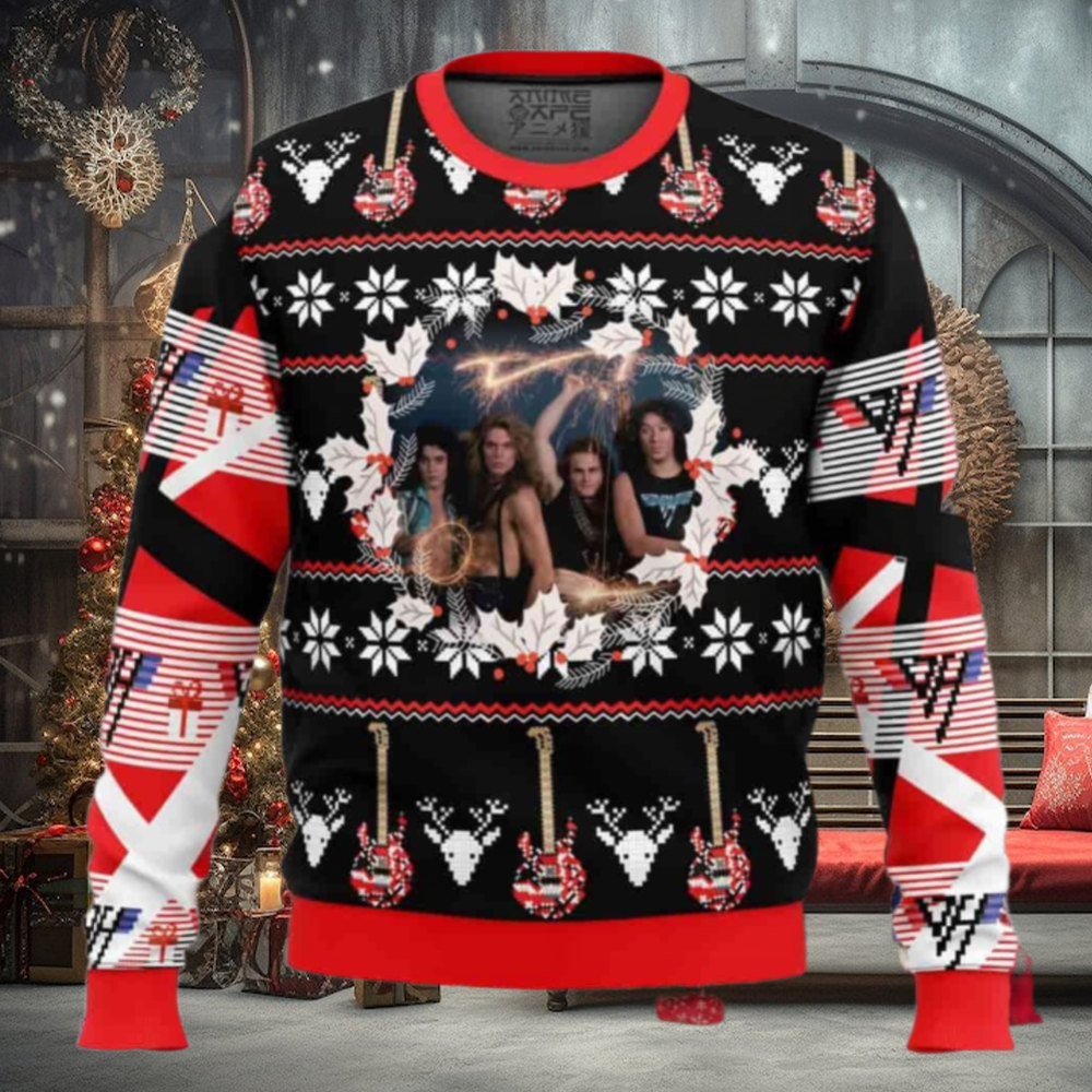 Van Halen Band Fans Gift Chirstmas Gifts 2024 For Family And Friends Ugly Sweater Van Halen Band Fans Gift Chirstmas Gifts 2024 For Family And Friends Ugly Sweater