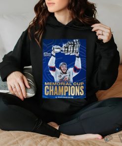 Vancouver Canucks Give It Up For Josh Bloom Scoring The Game Winning Goal Bloom Helped The Saginaw Spirit Win The 2024 Memorial Cup Building Blue Poster Shirt