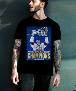 Vancouver Canucks Give It Up For Josh Bloom Scoring The Game Winning Goal Bloom Helped The Saginaw Spirit Win The 2024 Memorial Cup Building Blue Poster Shirt