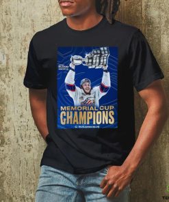 Vancouver Canucks Give It Up For Josh Bloom Scoring The Game Winning Goal Bloom Helped The Saginaw Spirit Win The 2024 Memorial Cup Building Blue Poster Shirt