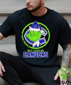 Vancouver Canucks NHL The Grinch I Hate People But I Love My Boston Bruins Shirt