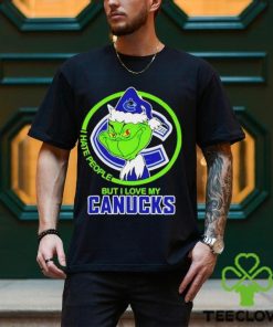 Vancouver Canucks NHL The Grinch I Hate People But I Love My Boston Bruins Shirt