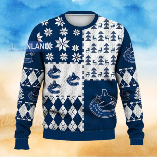 Vancouver Canucks Ugly Sweater Christmas, Ice Hockey NHL Sweatshirt Pattern