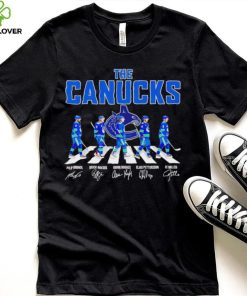 Vancouver Canucks ice hockey famous player signatures the Canucks shirt