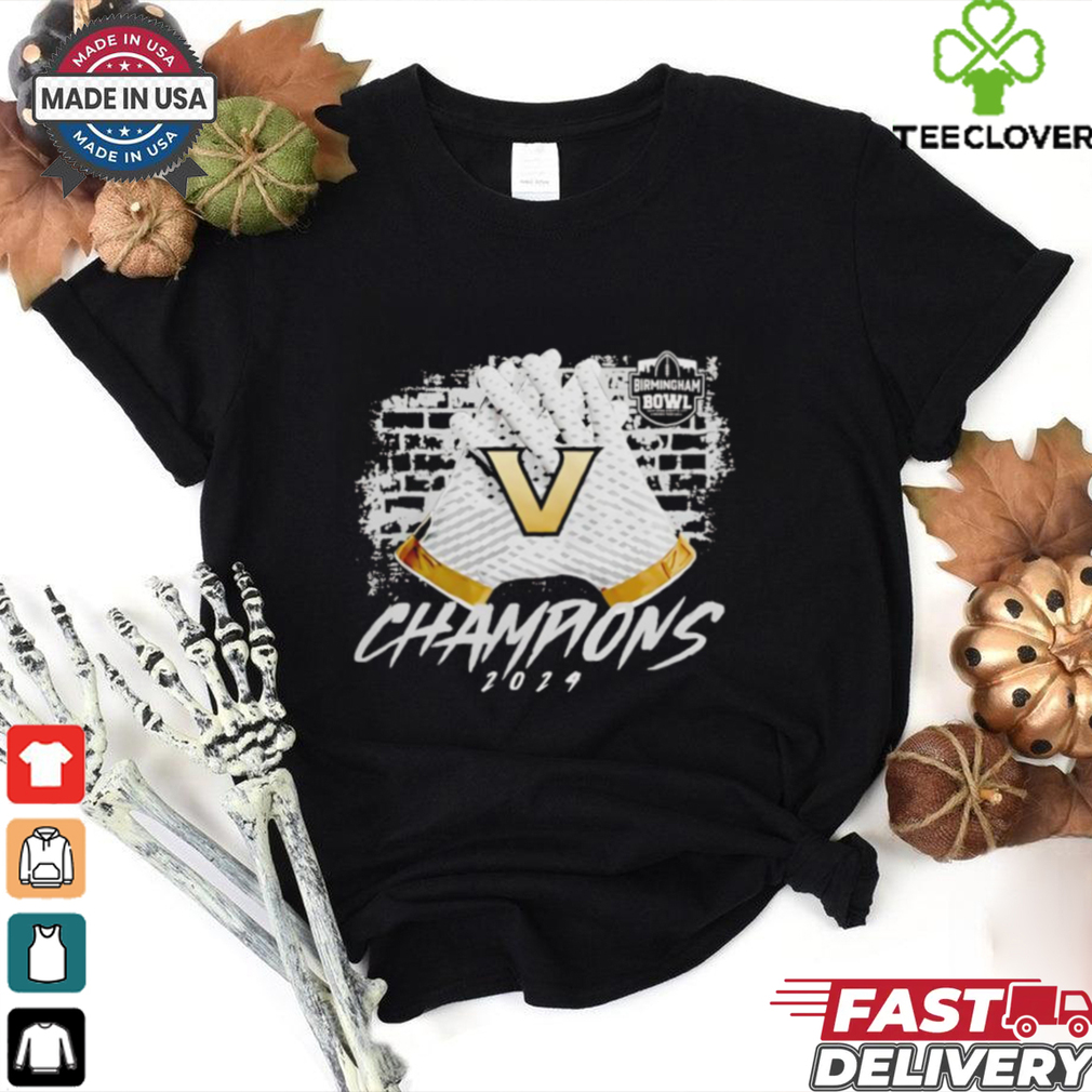 Vanderbilt Commodores 2024 Birmingham Bowl Champions gloves shirt Vanderbilt Commodores 2024 Birmingham Bowl Champions gloves shirt