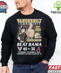 Vanderbilt Commodores Beat Alabama Crimson Tide 2024 Go Dores T Shirt