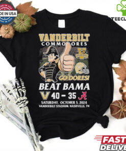 Vanderbilt Commodores Beat Alabama Crimson Tide 2024 Go Dores T Shirt