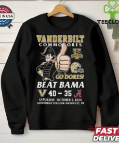 Vanderbilt Commodores Beat Alabama Crimson Tide 2024 Go Dores T shirt