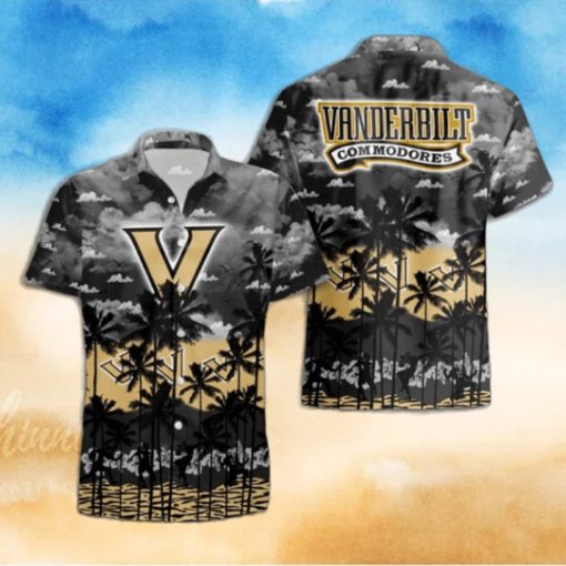 Vanderbilt Commodores Palms Tree Hawaiian Shirt