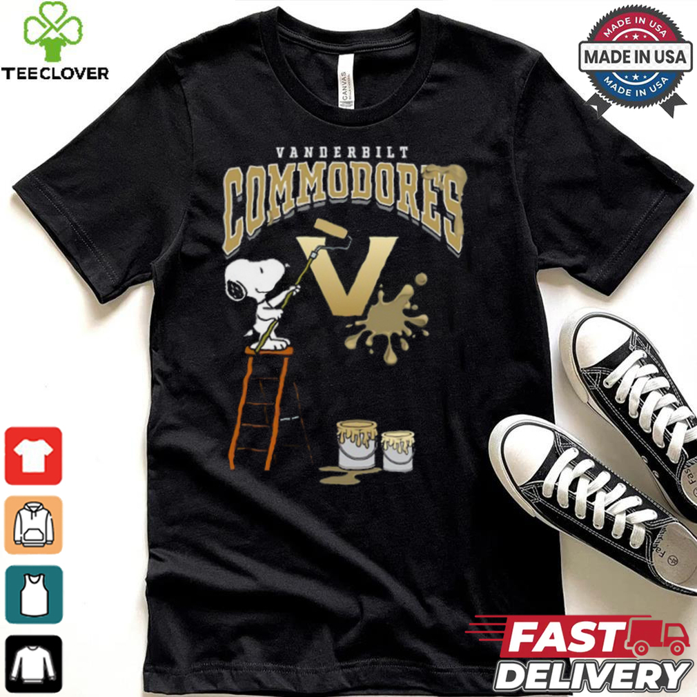 Vanderbilt Commodores Snoopy Painting Shirt Vanderbilt Commodores Snoopy Painting Shirt
