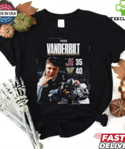 Vanderbilt Commodores wins 40 35 Alabama Crimson Tide football 2024 final score shirt