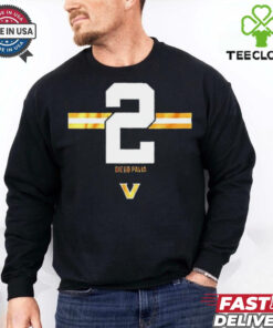 Vanderbilt Football Diego Pavia 2 Stripe Official T Shirt
