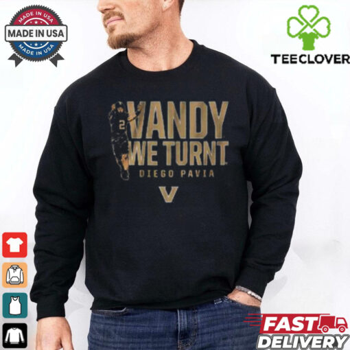 Vanderbilt Football Diego Pavia Vandy We Turnt T Shirt