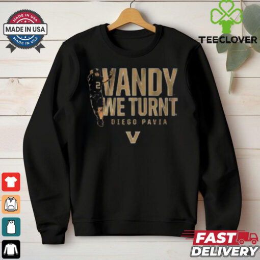 Vanderbilt Football Diego Pavia Vandy We Turnt T Shirt