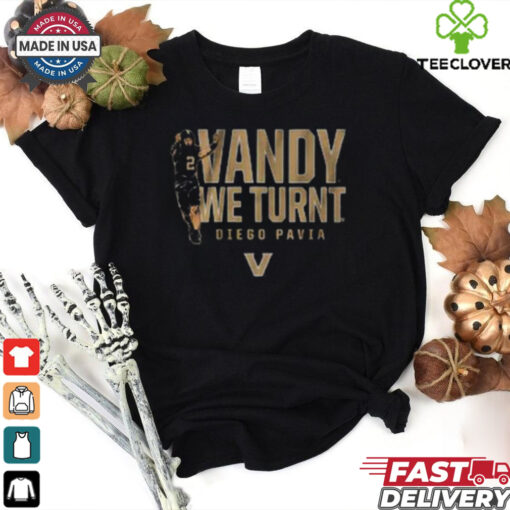 Vanderbilt Football Diego Pavia Vandy We Turnt T Shirt