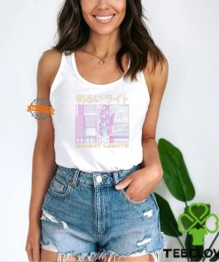 Vaporwave Bright Lights Japanese Text T Shirt