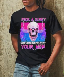 Vasaricore Bisexual Skull Pick A Side Your Mom shirt