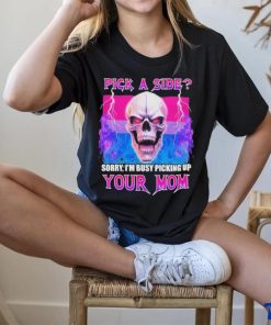 Vasaricore Bisexual Skull Pick A Side Your Mom shirt
