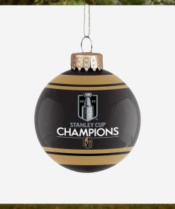 Vegas Golden Knights 2023 Stanley Cup Champions Glass Ball Ornament