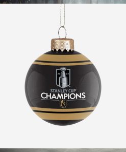 Vegas Golden Knights 2023 Stanley Cup Champions Glass Ball Ornament