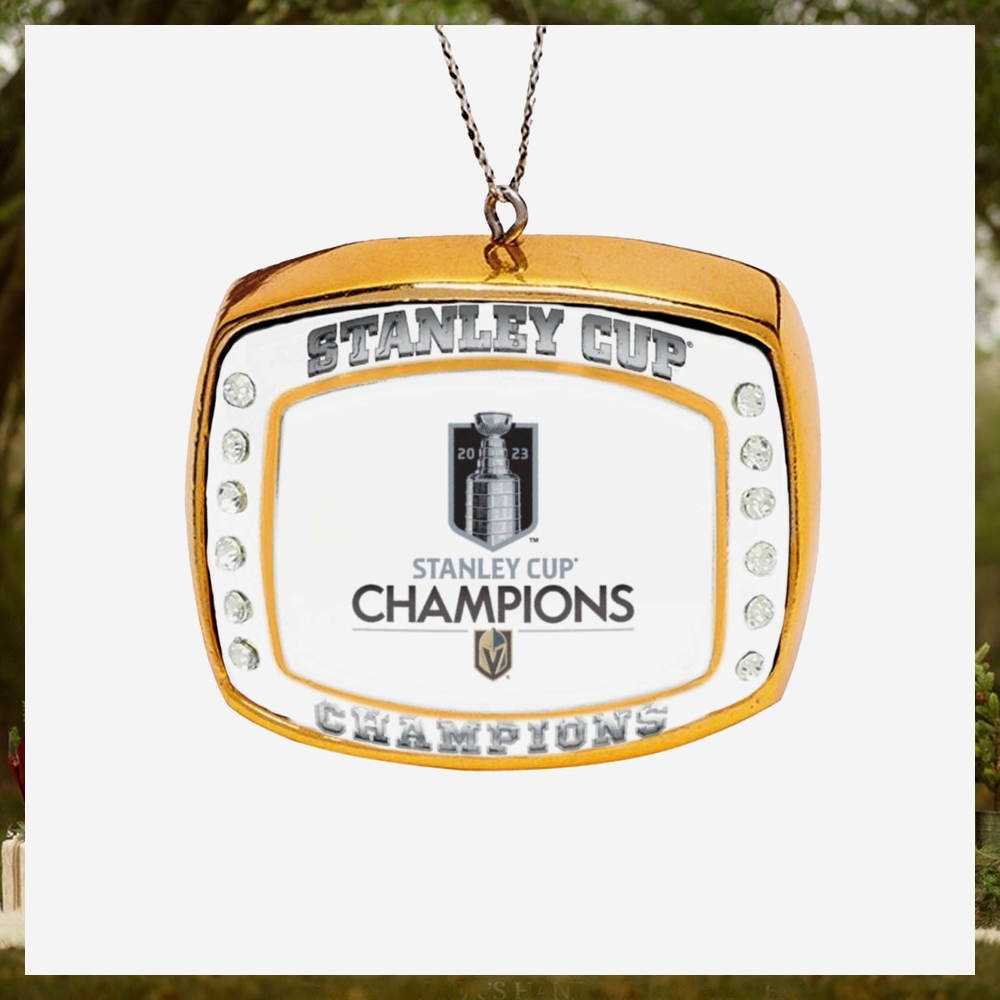 Vegas Golden Knights 2023 Stanley Cup Champions Ring Ornament Vegas Golden Knights 2023 Stanley Cup Champions Ring Ornament