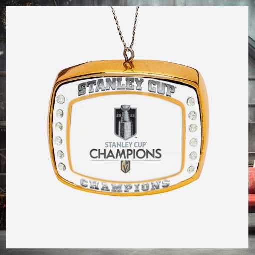 Vegas Golden Knights 2023 Stanley Cup Champions Ring Ornament