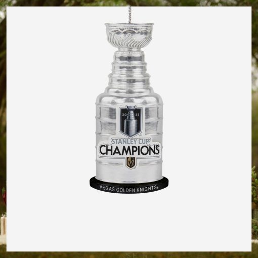 Vegas Golden Knights 2023 Stanley Cup Champions Trophy Ornament