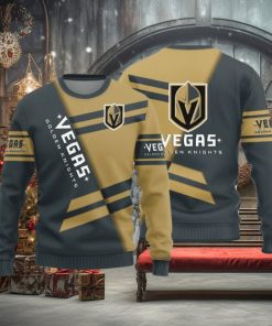 Vegas Golden Knights Basic Pattern New Style Knitted Sweater
