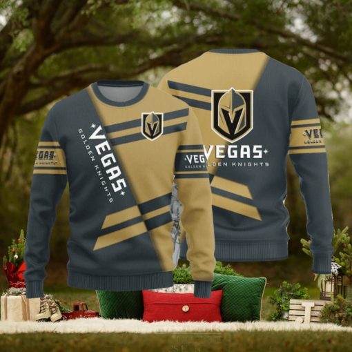 Vegas Golden Knights Basic Pattern New Style Knitted Sweater