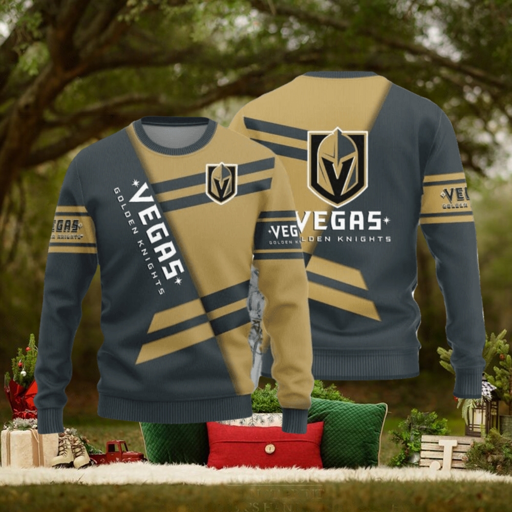 Vegas Golden Knights Basic Pattern New Style Knitted Sweater Vegas Golden Knights Basic Pattern New Style Knitted Sweater