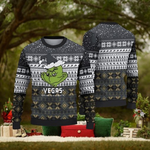Vegas Golden Knights Grinch Ugly Christmas Sweater