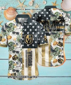 Vegas Golden Knights NHL Flower Best Combo 3D Hawaii Shirt And Tshirt