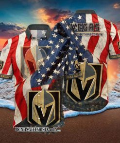 Vegas Golden Knights NHL Flower Hot Outfit All Over Print Hawaii Shirt And Tshirt