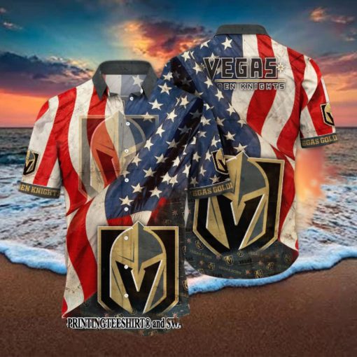 Vegas Golden Knights NHL Flower Hot Outfit All Over Print Hawaii Shirt And Tshirt