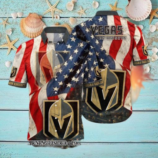 Vegas Golden Knights NHL Flower Hot Outfit All Over Print Hawaii Shirt And Tshirt
