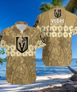 Vegas Golden Knights NHL Hawaiian Shirt Flower Pattern Beach Gift For Dad